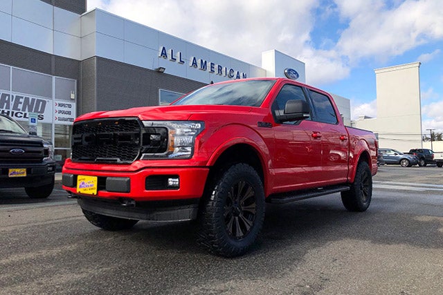 Custom Red Lifted Truck at All American Ford in Old Bridge in Old Bridge NJ