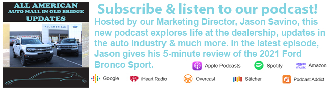 Listen to Episode 15 of our Podcast which includes a 5-minute review of the 2021 Ford Bronco Sport