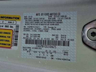 2025 Ford Mustang 60th Anniversary Edition