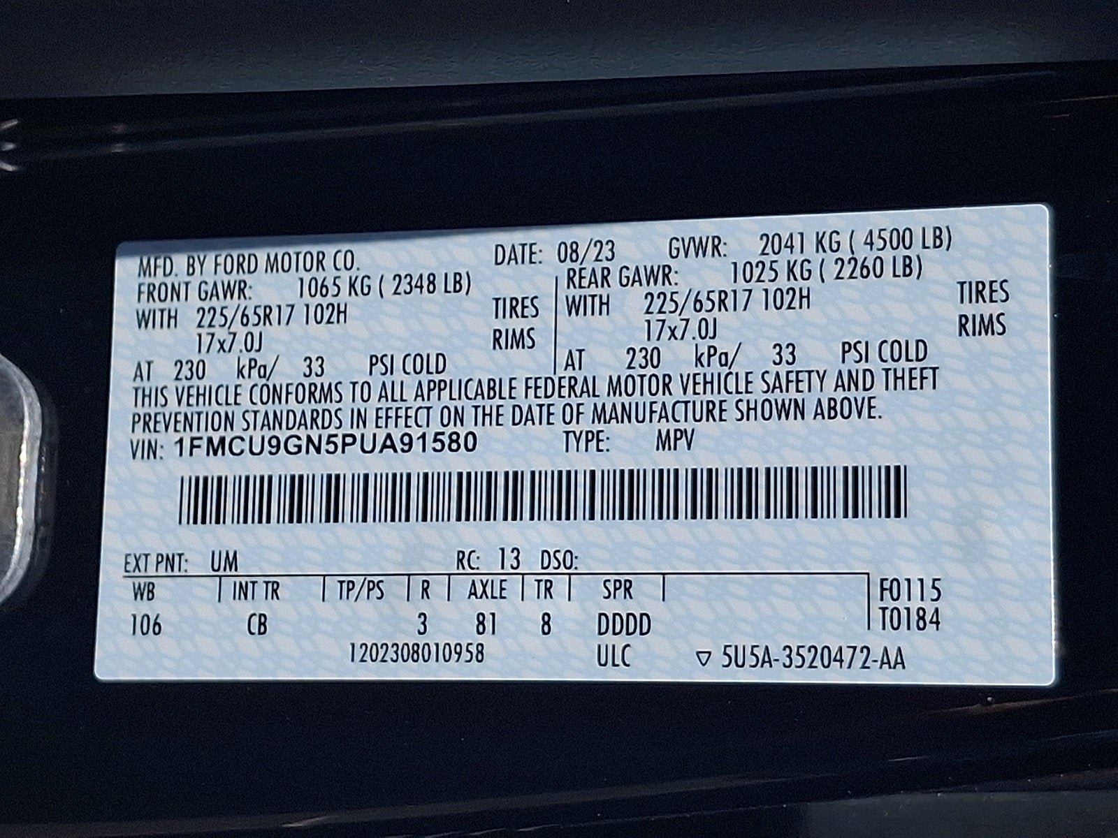 2023 Ford Escape Active