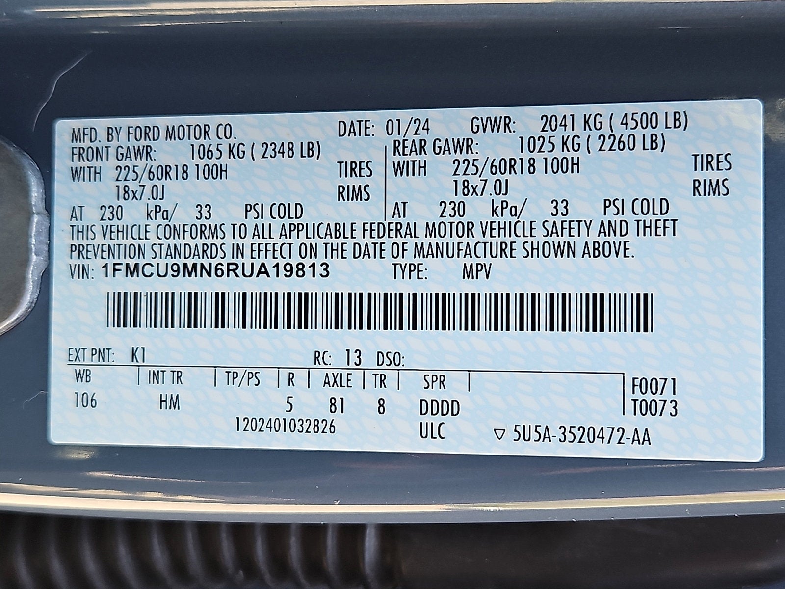2024 Ford Escape ST-Line