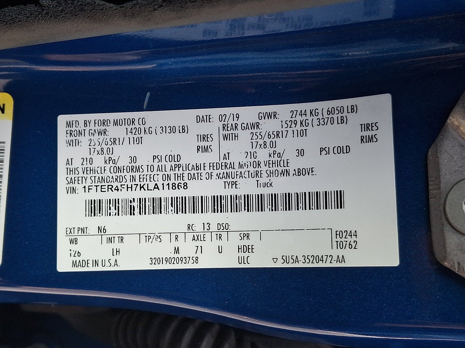 2019 Ford Ranger XLT