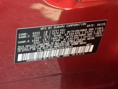 2025 Subaru Ascent Onyx Edition