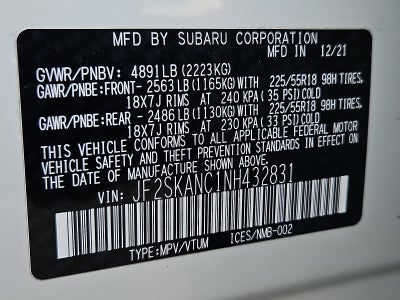 2022 Subaru Forester Limited