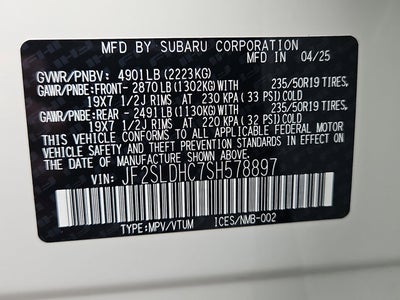 2025 Subaru Forester Sport