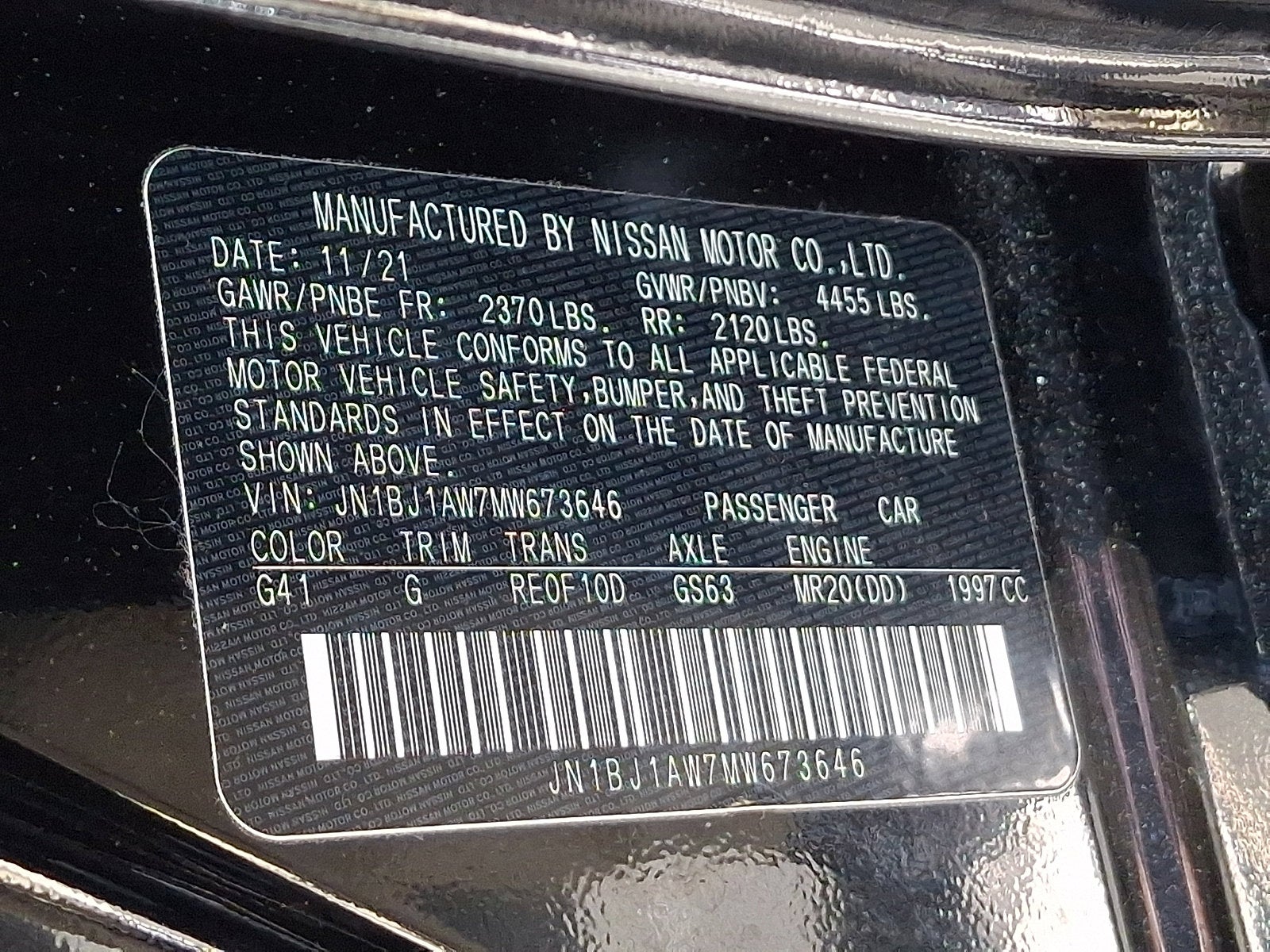 2021 Nissan Rogue Sport S