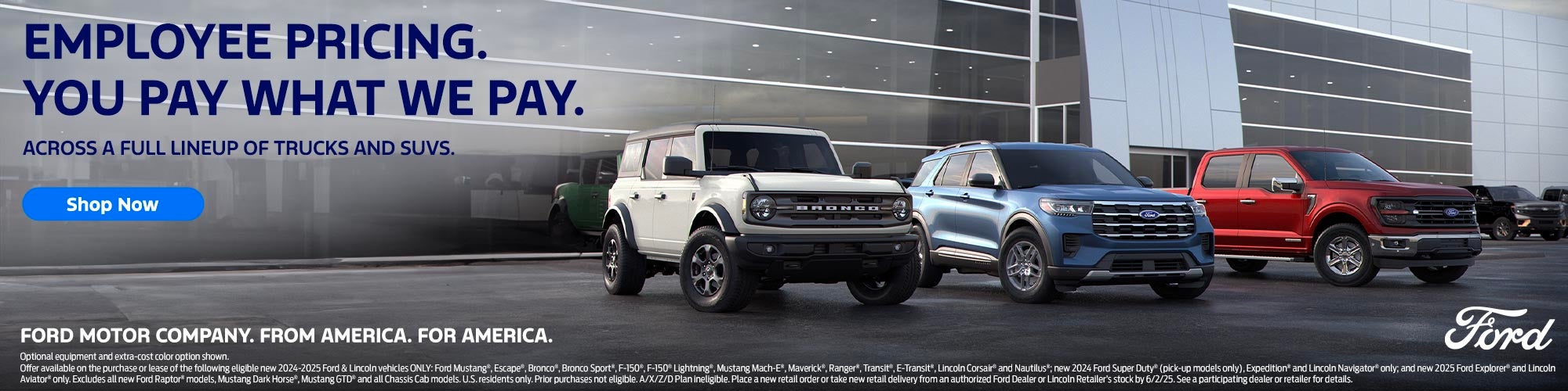 Ford Employee Pricing Program