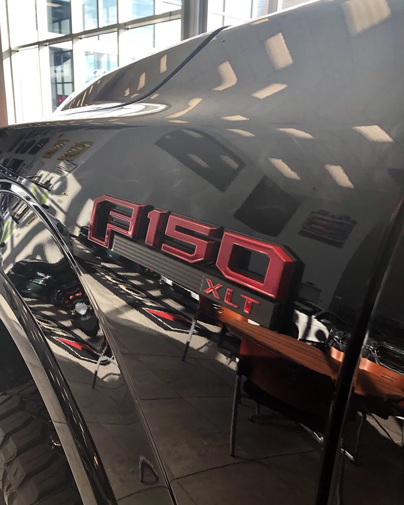 Custom Black & Red Emblems at All American Ford in Old Bridge in Old Bridge NJ