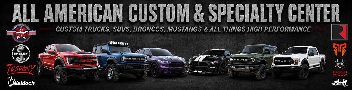 All American Performance Custom Trucks and Modified Mustangs: If you can dream it, we can build it! Call today for available custom options: 866-879-6441