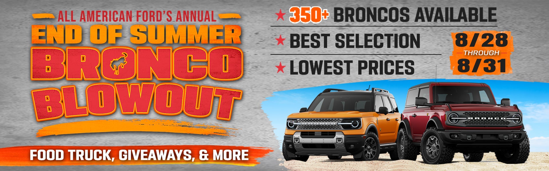 End of Summer Bronco Blowout