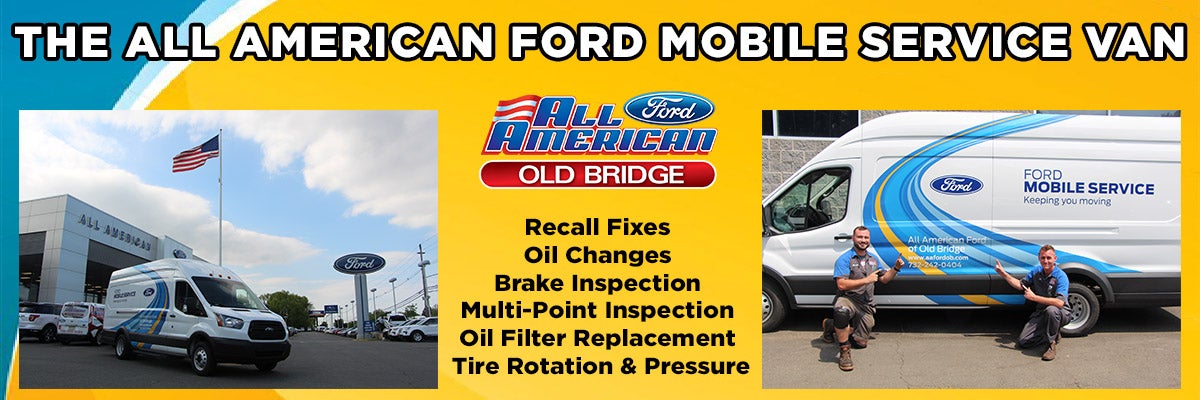 The All American Ford in Old Bridge Mobile Service Van