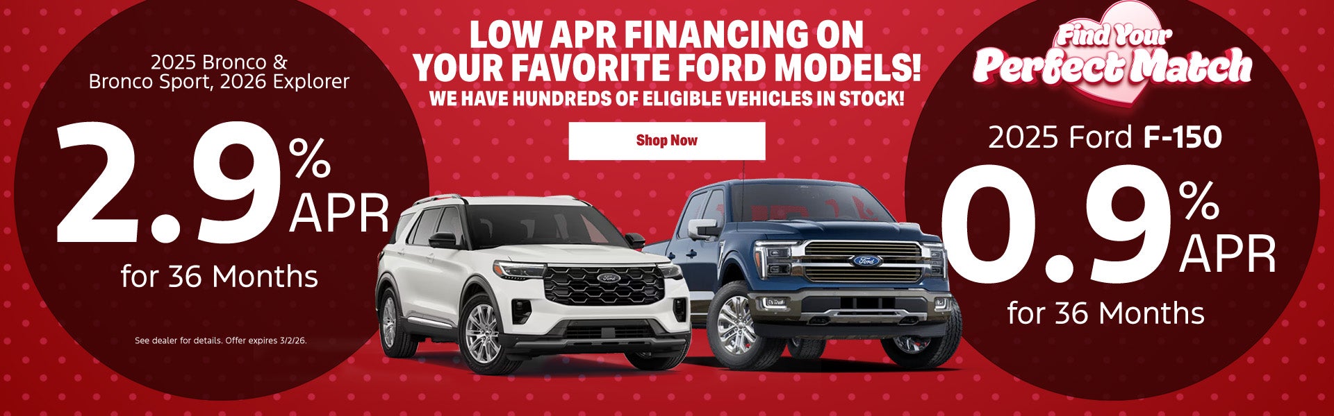 Finance VDay Specials - January 2026