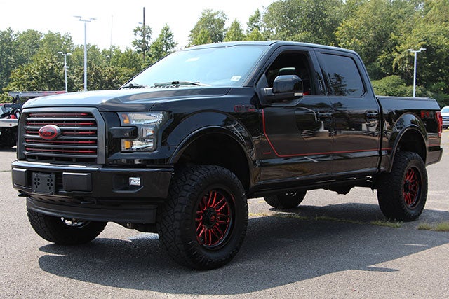 Custom Dark Red Lifted F-150 at All American Ford in Old Bridge in Old Bridge NJ